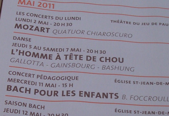 L'Homme A T&ecirc;te De Chou en concert